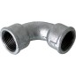 Raccord en fonte malleable galva Nr.2A coude court fem/fem diam. 1 1/2"