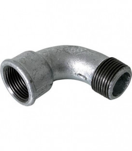 Raccord en fonte malleable galva Nr.1A coude court fem/male diam. 1/2"