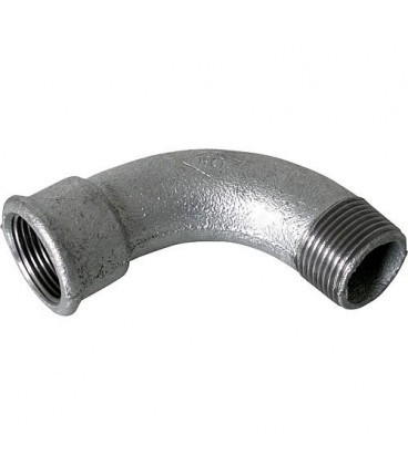 Raccord en fonte malleable galva Nr.1 coude long fem/male diam. 3"