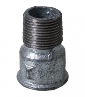 Raccord en fonte malleable galva Nr.526 Rallonge diam. 1/2" x 40