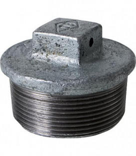 Raccord en fonte malleable galva Nr.294 cache-vis avec trou a 4 pans diam. 1 1/4"