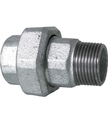 Raccord en fonte malleable galva Nr.331 Raccord a vis, joint plat diam. 1 1/2"