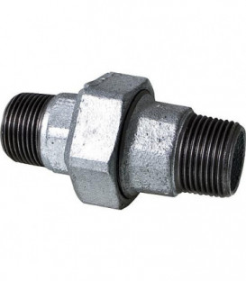Raccord en fonte malleable galvanise no. 344, raccord a vis, joint conique, diam. 3/4"