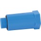 bouchon 1/2" avec filetage plastique bleu bouchon 1/2" avec filetage plastique bleu
