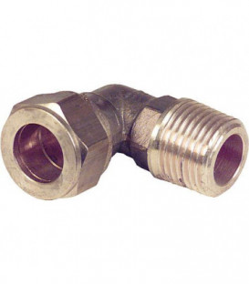 Bague de serrage a vis en laiton Raccord coude a vis conique 22x3/4" WG809 "