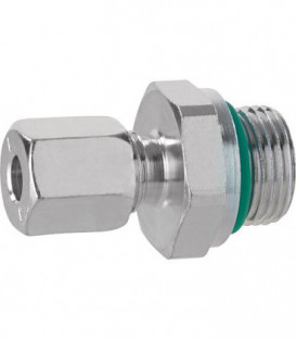 Raccord a bague coupante 12x3/8", cyl avec joint torique + MS-SR version courte - 12x3/8 cyl.