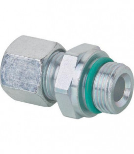 Raccord à compression 10 x DN10 (3/8") avec joint torique + MS-SR version courte - cylindrique