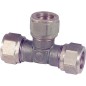 Raccord de compression laiton piece en T 14x14x14mm