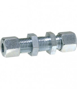 SV Raccord droit passe cloison RVS 12 x RVS 12 serie L