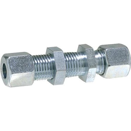 SV Raccord droit passe cloison RVS 12 x RVS 12 serie L