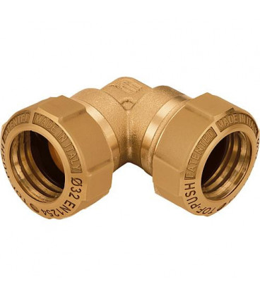 Raccord coudé a visser pour tuyaux PE type 866 32mm - laiton ne convient pas pour le gaz