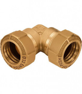 Raccord coudé a visser pour tuyaux PE type 866 25mm - laiton ne convient pas pour le gaz