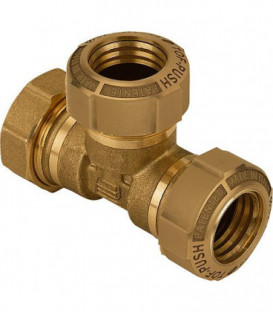 Raccord en T laiton pour tuyau PE type 864 25mm ne convient pas pour le gaz