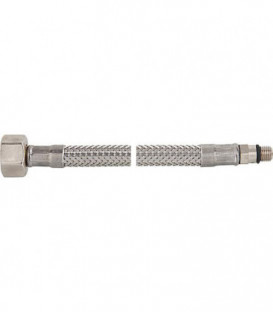 Tuyau flexible de raccord ecrou chapeau 3/8" x M 8, KTW-A 500 mm, nipple filete male court