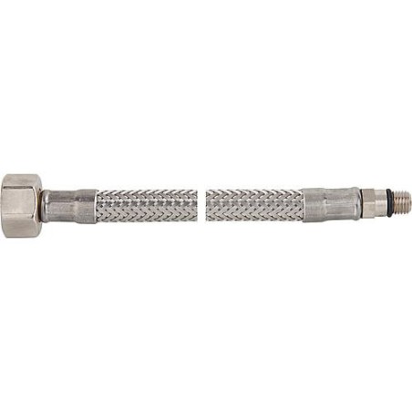 Tuyau flexible de raccord ecrou chapeau 3/8" x M 8, KTW-A 500 mm, nipple filete male court