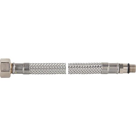 tuyau flexible de raccord ecrou chapeau 3/8" x M 10, KTW-A 500 mm, nipple filete male court