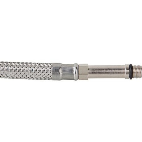 tuyau flexible de raccord ecrou chapeau 3/8" x M 10, KTW-A 350 mm, nipple filete male long