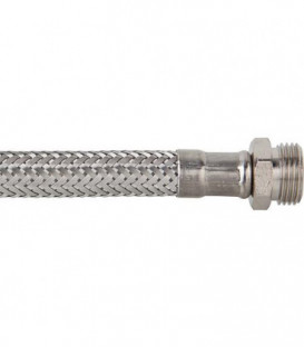 Flexible tresse inox special DVGW 3/8" femelle x male Lg 500 mm