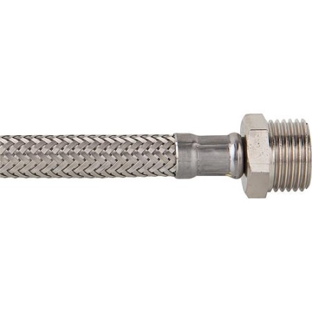 tuyau flexible de raccord 500 mm XAL-500/ 1/2" mâle x 3/8" ecrou chapeau" KTW-A