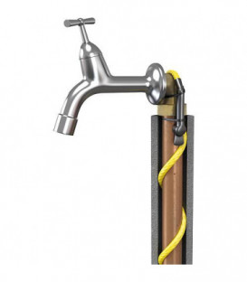 Cable anti-gel pr tube metal prêt a enficher avec Thermostat 22m, 220W
