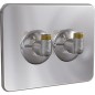 Couvercle Robifix avec coudes integres male 1/2" x male 3/8"