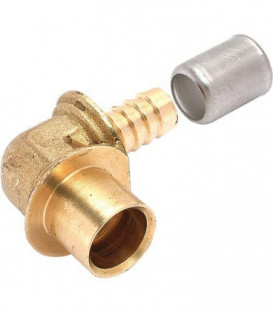 Raccord pour tubes P.E.R. Coude a sertir - P.E.R. - Cuivre DN 12 CU 14