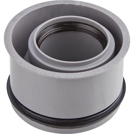 Piece de reduction interieur pour eaux usees en PP pour tube HT et tube KG, DN110 x 40