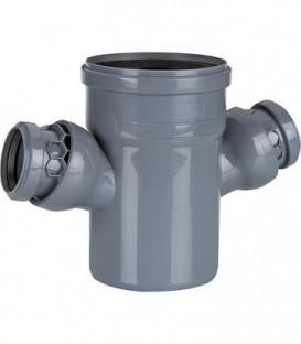 Raccord en Y HT Dn100x50x50, 45°-88° réglable, PP, selon EN1451 B
