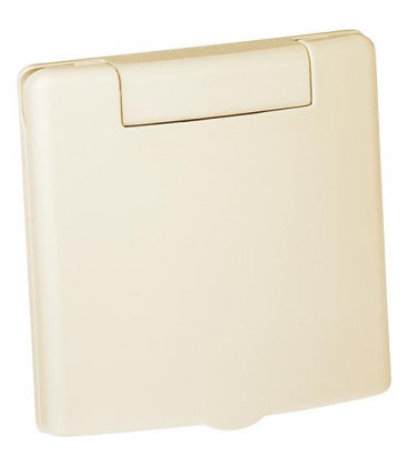 Prise d´aspiration Quadra en plastique 8 x 8 cm, RAL 9001 crème blanche