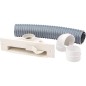Buse à socle fixe avec kit d´installation, en plastique beige