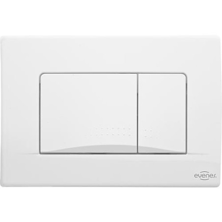 Plaque de commande Ecko Evenes - pour WC 189 blanche