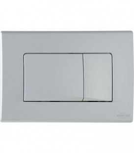Plaque de commande Ovate Duo Ecko pour encastré 189 - chromée mate commande par avant