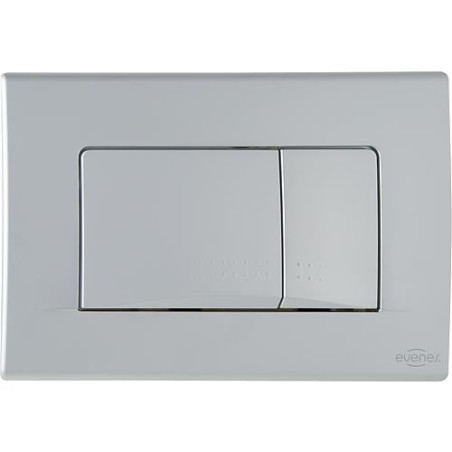 Plaque de commande Ovate Duo Ecko pour encastré 189 - chromée mate commande par avant