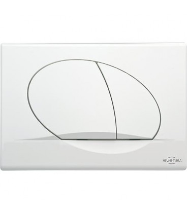 Plaque de commande ELWA Evenes - pour WC 189 blanche