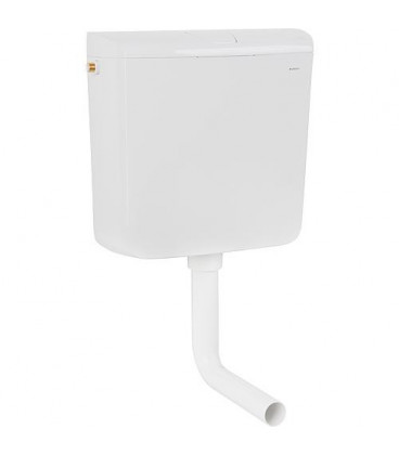 Réservoir de chasse en saillie Geberit AP110, bouton Start/Stop blanc