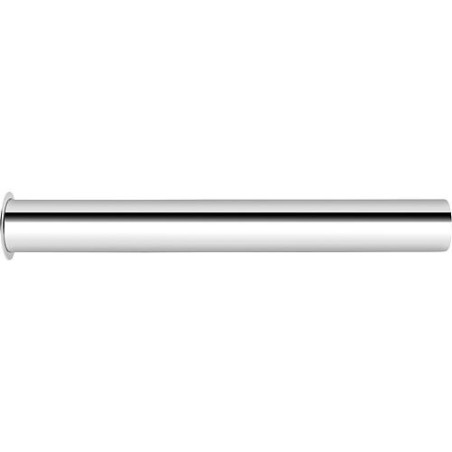 Tuyau de refoulement chrome 300 mm L droit, pour cuvette d'urinoir