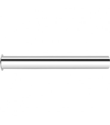 Tuyau de refoulement chrome 180 mm L a deux coudes 40 mm pour cuvette d'urinoir