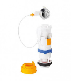 Kit cloche WC Deco cable 27000 avec actionnement 2 quantites 3/6l