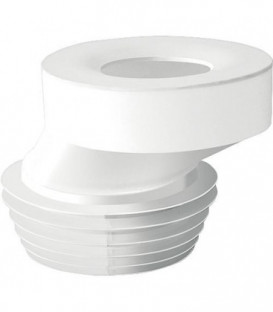 Raccord de WC excentrique 40 mm diam. 90-110, couleur : blanc