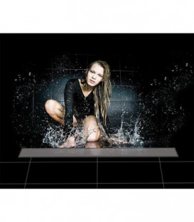 Evenes bonde de douche 900 mm grille pouvant etre carrelee inclus