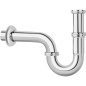 Siphon tubulaire laiton chromé 11/4" DN32 controle DIN standard