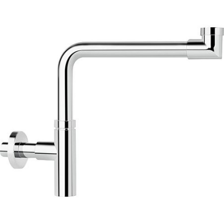 Design - Siphon gain de place DN 32 (11/4"), 32 x 100 mm laiton chrome