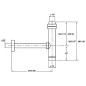 Rallonge en laiton MS 11/4"x50mm convient pour 93 976 56