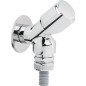 Robinet machine laver rapide 1/2" chromé - avec clapet anti-retour et soupape antivide. DIN-DVGW