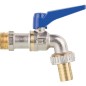 Robinet a boisseau spherique avec raccord et levier en alu PN40, DN20 3/4"