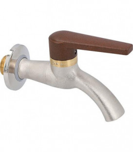 Robinet a boisseau spherique,SKY DN15(1/2") PN100, resistant au gel levier marron