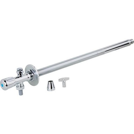 Robinet mural ext antigel Grohe avec tete sanitaire et cle