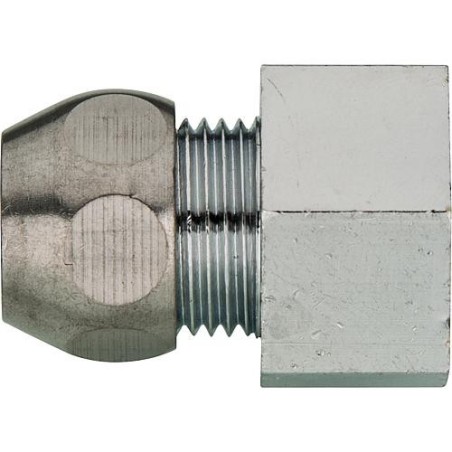 Raccord a devisser chrome 3/8" x 10