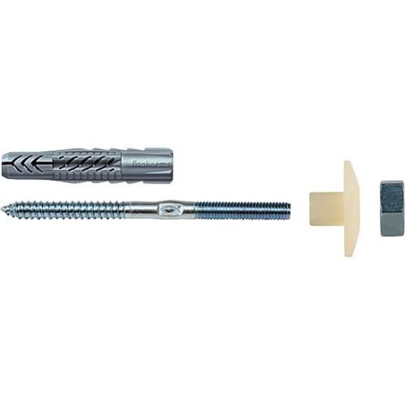 kit de fixation pour lavabos et urinoirs zingué - avec chevilles M 10x140mm