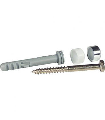 Fixation Fischer pour WC et sanitaire S 8 RD 80 WCR - contenant 2x chevilles+vis bois+capuchons